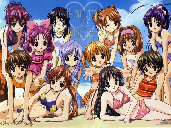 Anime picture 1024x768 with sister princess zexcs chikage (sister princess) aria (sister princess) sakuya (sister princess) haruka (sister princess) kaho (sister princess) yotsuba (sister princess) rinrin (sister princess) marie (sister princess) shirayuki (sister princess) karen (sister princess) hinako (sister princess) mamoru (sister princess)