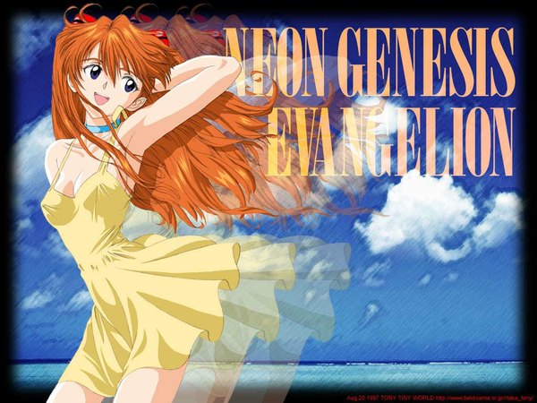 Anime picture 1024x768 with neon genesis evangelion gainax soryu asuka langley tony taka girl