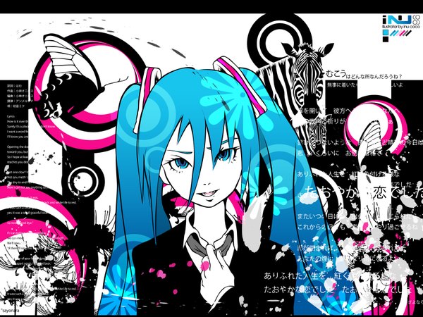 Anime picture 1600x1200 with vocaloid hatsune miku girl tagme