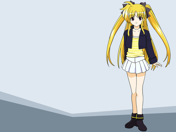 Anime picture 1600x1200 with mahou shoujo lyrical nanoha fate testarossa girl tagme