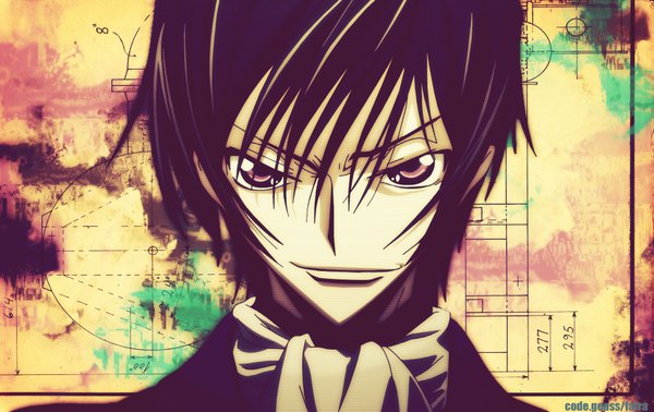 Anime picture 1900x1200 with code geass sunrise (studio) lelouch lamperouge highres