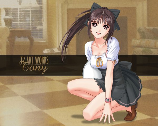 Anime picture 1280x1024 with tony taka waitress girl tagme