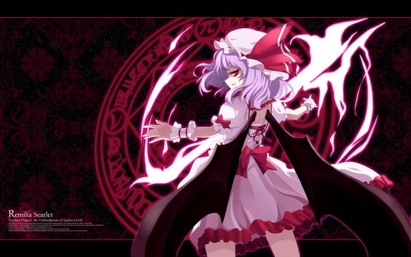Anime picture 1920x1200 with touhou remilia scarlet uruu gekka highres wide image girl