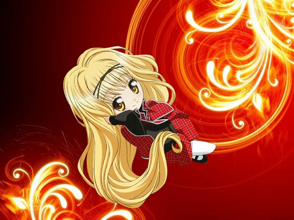 Anime picture 1152x864 with shugo chara! blonde hair vector cute uniform