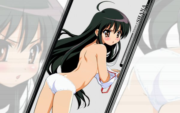 Anime picture 1920x1200 with shakugan no shana j.c. staff shana highres light erotic wide image underwear only underwear