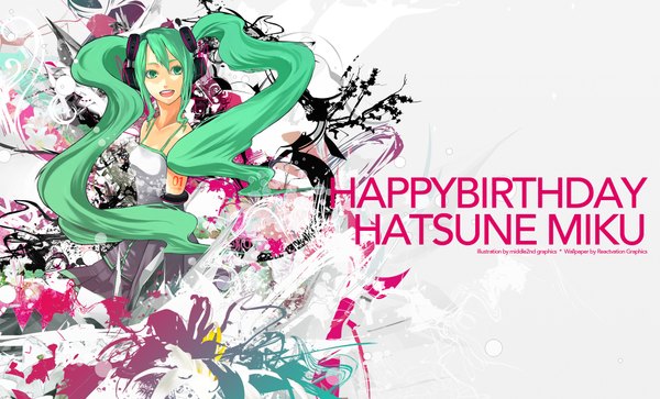 Anime picture 1980x1200 with vocaloid hatsune miku highres wide image girl