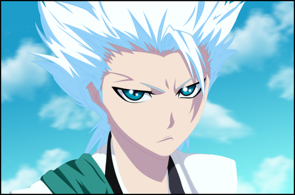 Anime picture 1000x661 with bleach studio pierrot hitsugaya toushirou manueljma single short hair blue eyes sky cloud (clouds) white hair japanese clothes coloring portrait face framed boy kimono