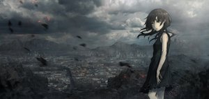 Anime picture 1300x619