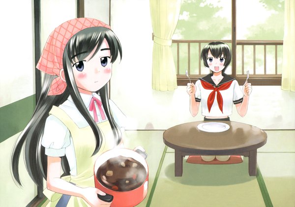 Anime picture 1600x1125 with tagme binbou shimai monogotari