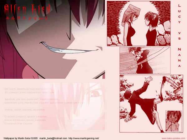 Anime picture 1024x768 with elfen lied arms corporation lucy nana (elfen lied) light erotic