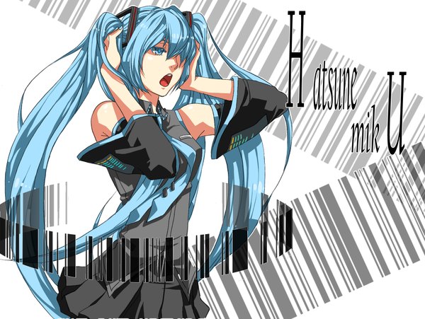 Anime picture 2009x1512 with vocaloid hatsune miku highres girl tagme