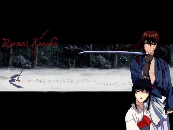 Anime picture 1280x960 with rurouni kenshin himura kenshin yukishiro tomoe tagme
