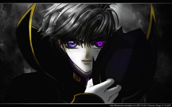 Anime picture 1680x1050 with code geass x sunrise (studio) clamp shirou kamui wide image crossover