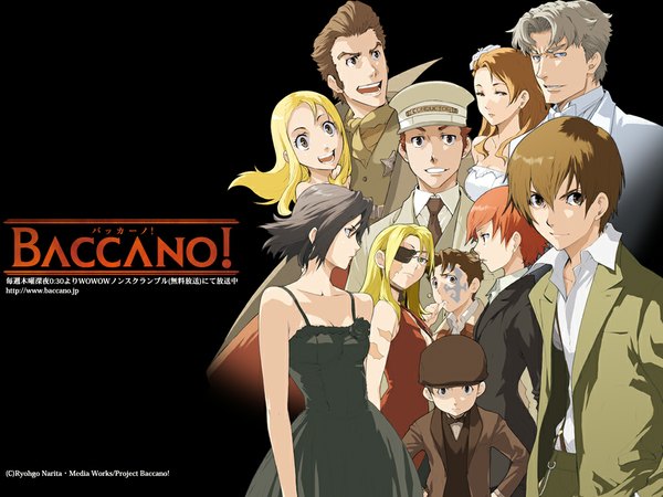 Anime picture 1024x768 with baccano! chane laforet firo prochainezo claire stanfield miria harvent isaac dian jacuzzi splot nice holystone ennis czeslaw meyer ladd russo lua klein enami katsumi wallpaper