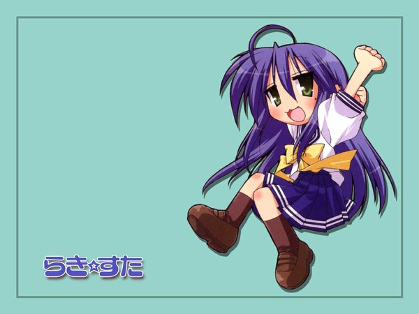 Anime picture 1024x768 with lucky star kyoto animation izumi konata girl tagme