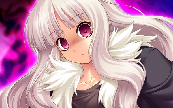 Anime picture 1920x1200 with chu x chu idol chu x chu idol 2 beruze akifumi ozawa long hair highres wide image game cg white hair pink eyes girl