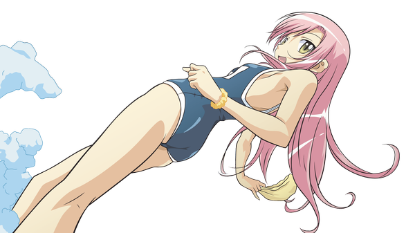 Anime-Bild 2133x1200 mit hayate no gotoku! katsura hinagiku highres light erotic wide image transparent background swimsuit