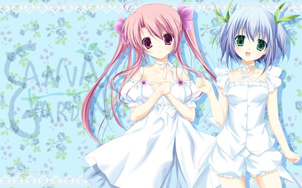 Anime picture 1280x800 with miyasaka miyu blush wide image multiple girls girl 2 girls