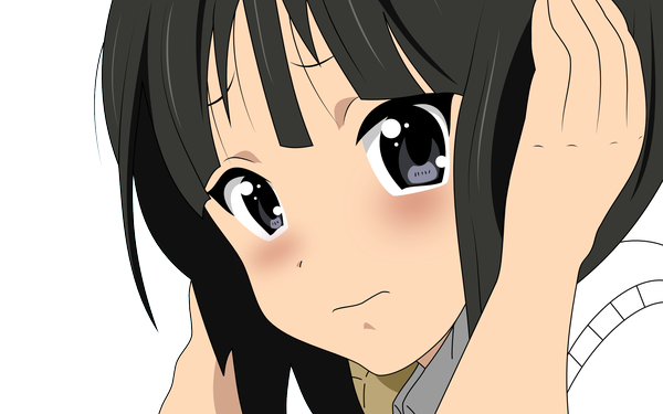 Anime picture 1920x1200 with k-on! kyoto animation akiyama mio highres wide image close-up transparent background vector
