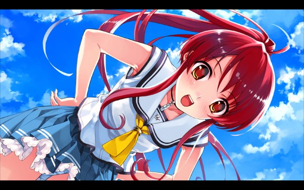 Anime picture 1680x1050 with suiheisen made nan mile? miyamae tomoka misaki kurehito single wide image girl