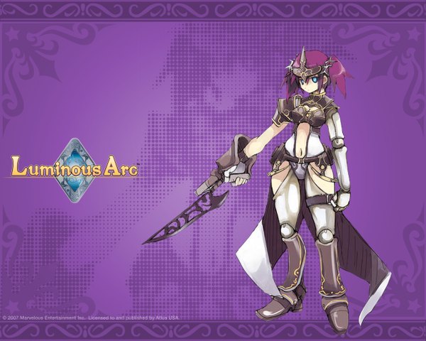 Anime picture 1280x1024 with luminous arc iris purple background tagme