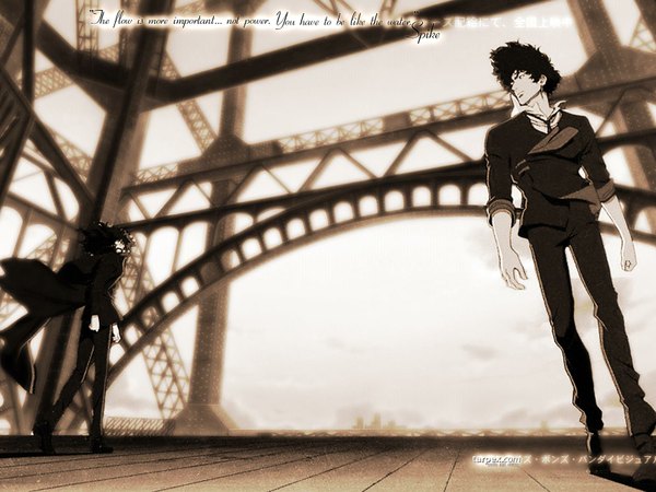 Anime picture 1600x1200 with cowboy bebop sunrise (studio) spike spiegel boy tagme