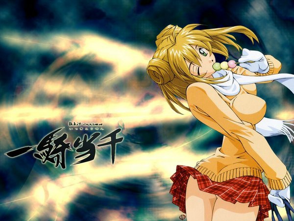 Anime picture 1024x768 with ikkitousen sonsaku hakufu light erotic tagme
