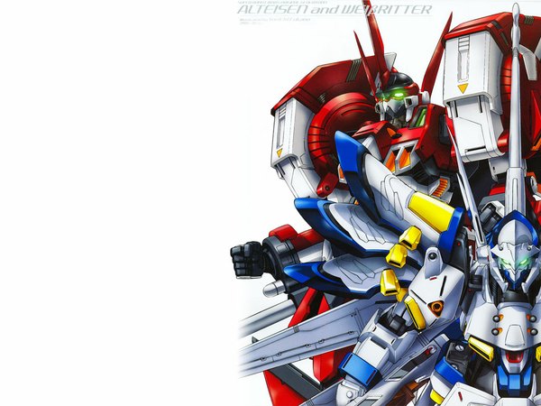 Anime picture 1024x768 with super robot wars alteisen weissritter mecha tagme