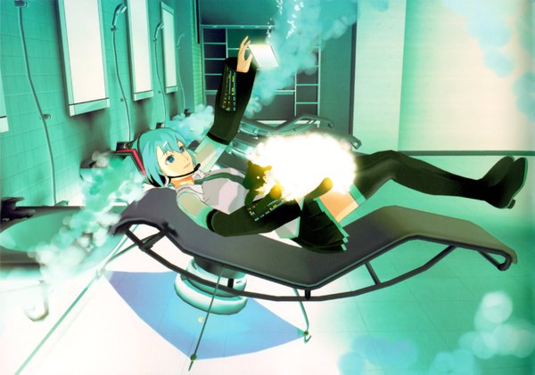 Anime picture 3005x2111 with vocaloid hatsune miku 119 highres girl headphones tagme