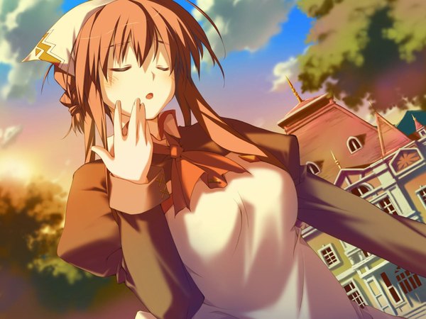Anime picture 1600x1200 with happy margaret sakura mao kokonoka game cg tagme