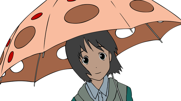 Anime picture 5000x2813 with nhk ni youkoso gonzo nakahara misaki highres wide image transparent background vector umbrella
