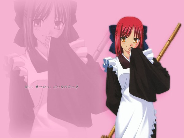Anime picture 1024x768 with shingetsutan tsukihime type-moon kohaku (tsukihime) wa maid tagme