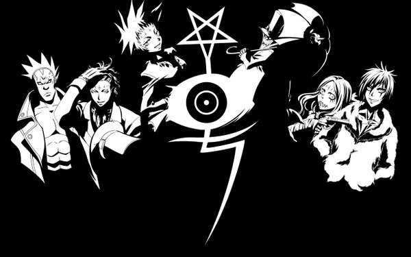 Anime picture 2560x1600 with d.gray-man allen walker road kamelot tyki mikk millennium earl jasdero millenium earl highres wide image devit skinn bolic