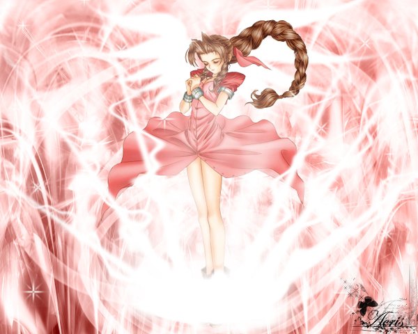 Anime picture 1280x1024 with final fantasy final fantasy vii square enix aerith gainsborough tony taka girl