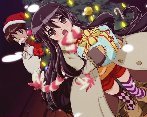 Anime picture 1280x1024 with shakugan no shana j.c. staff shana christmas girl