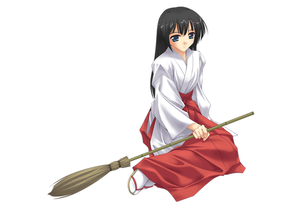 Anime picture 2339x1654 with murakami suigun highres japanese clothes transparent background miko