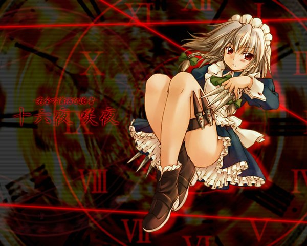 Anime picture 1600x1280 with touhou izayoi sakuya light erotic girl tagme