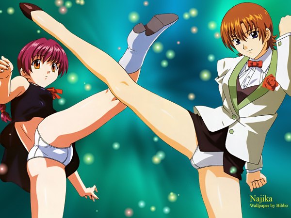 Anime picture 1280x960 with najica blitz tactics light erotic underwear panties tagme