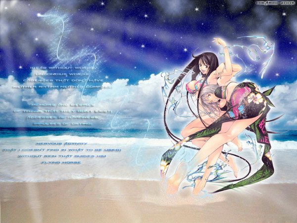 Аниме картинка 1024x768 с небо и земля natsume maya natsume aya oogure ito лёгкая эротика