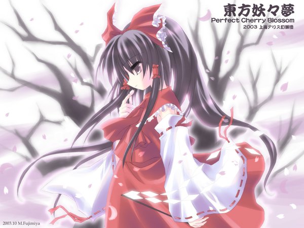 Anime picture 1024x768 with touhou hakurei reimu soft beauty girl fujimiya misuzu