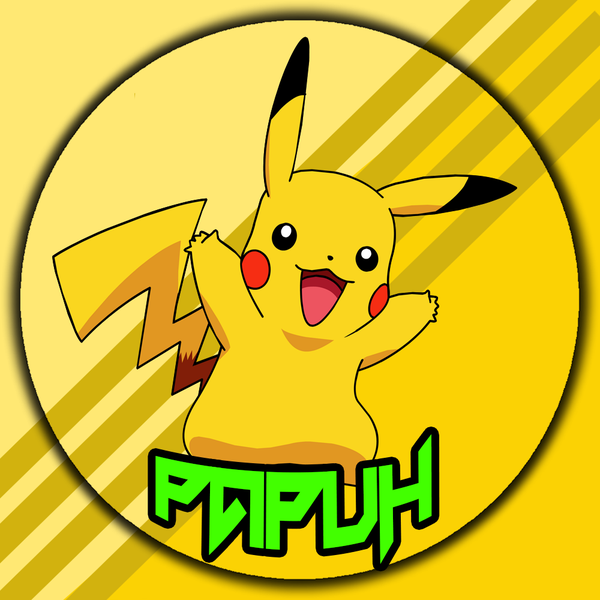 Anime picture 1000x1000 with pokemon nintendo pikachu single fringe open mouth simple background hair between eyes no people yellow background gen 1 pokemon pokemon (creature)