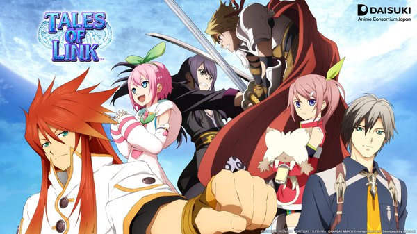 Anime picture 1920x1080 with tales of (series) tales of vesperia tales of the abyss tales of phantasia tales of xillia tales of xillia 2 yuri lowell luke fon fabre ludger will kresnik cress albane fujishima kousuke inomata mutsumi long hair fringe highres short hair open mouth blue eyes blonde hair smile