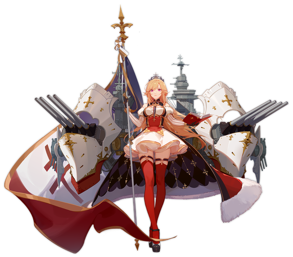 Anime picture 1602x1405 with azur lane bible richelieu (azur lane) ask (askzy) single long hair looking at viewer fringe breasts blonde hair hair between eyes standing bare shoulders holding payot full body pink eyes off shoulder official art puffy sleeves