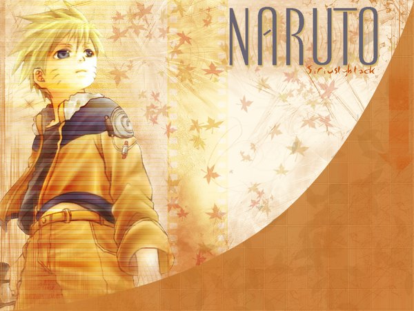 Anime picture 1024x768 with naruto studio pierrot naruto (series) uzumaki naruto facial mark whisker markings jinchuriki autumn