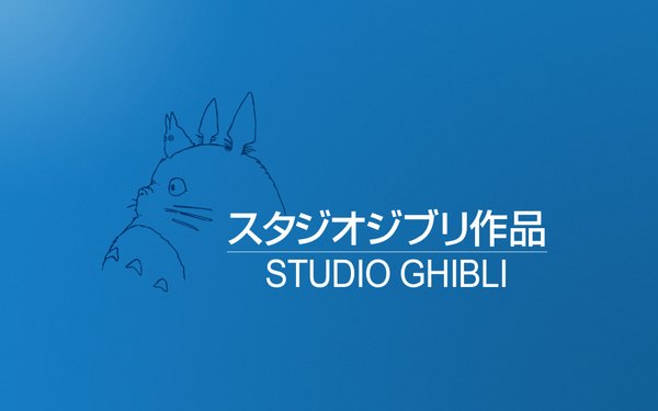 Anime picture 1920x1200 with studio ghibli highres wide image blue background