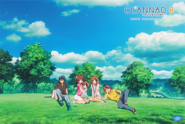 Anime picture 1280x863 with clannad key (studio) furukawa nagisa okazaki ushio okazaki tomoya furukawa sanae furukawa akio