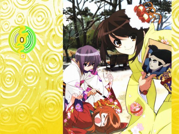 Аниме картинка 1280x960 с меланхолия харухи судзумии kyoto animation сузумия харухи нагато юки асахина микуру девушка
