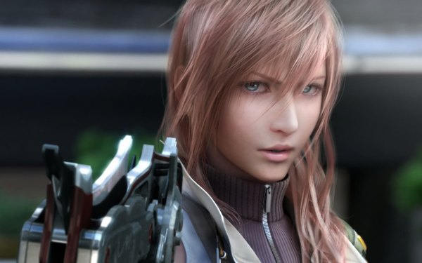 Anime picture 1920x1200 with final fantasy final fantasy xiii square enix lightning farron highres wide image realistic girl