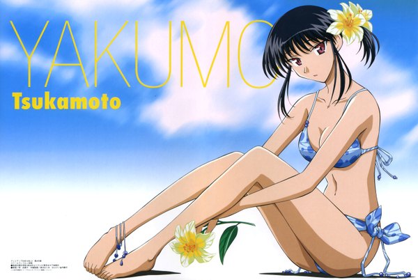 Anime picture 2992x2005 with school rumble megami magazine tsukamoto yakumo highres official art swimsuit bikini
