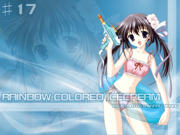 Anime picture 1600x1200 with rainbow colored icecream nanao naru tagme